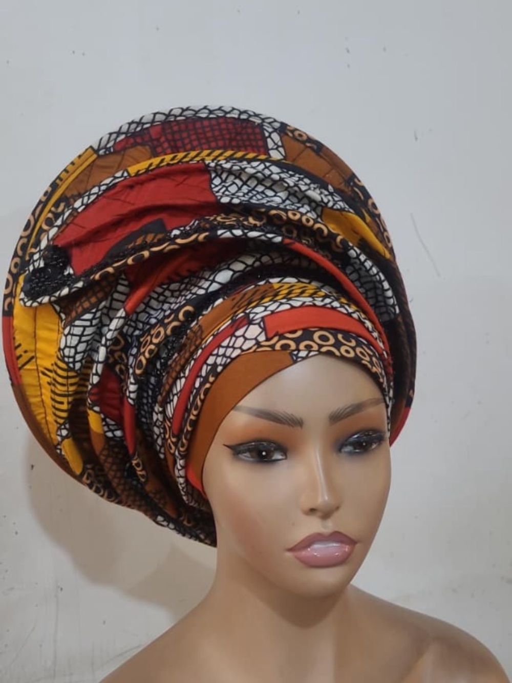 Multicolor African Print Gele Headwrap - GEL8 0526